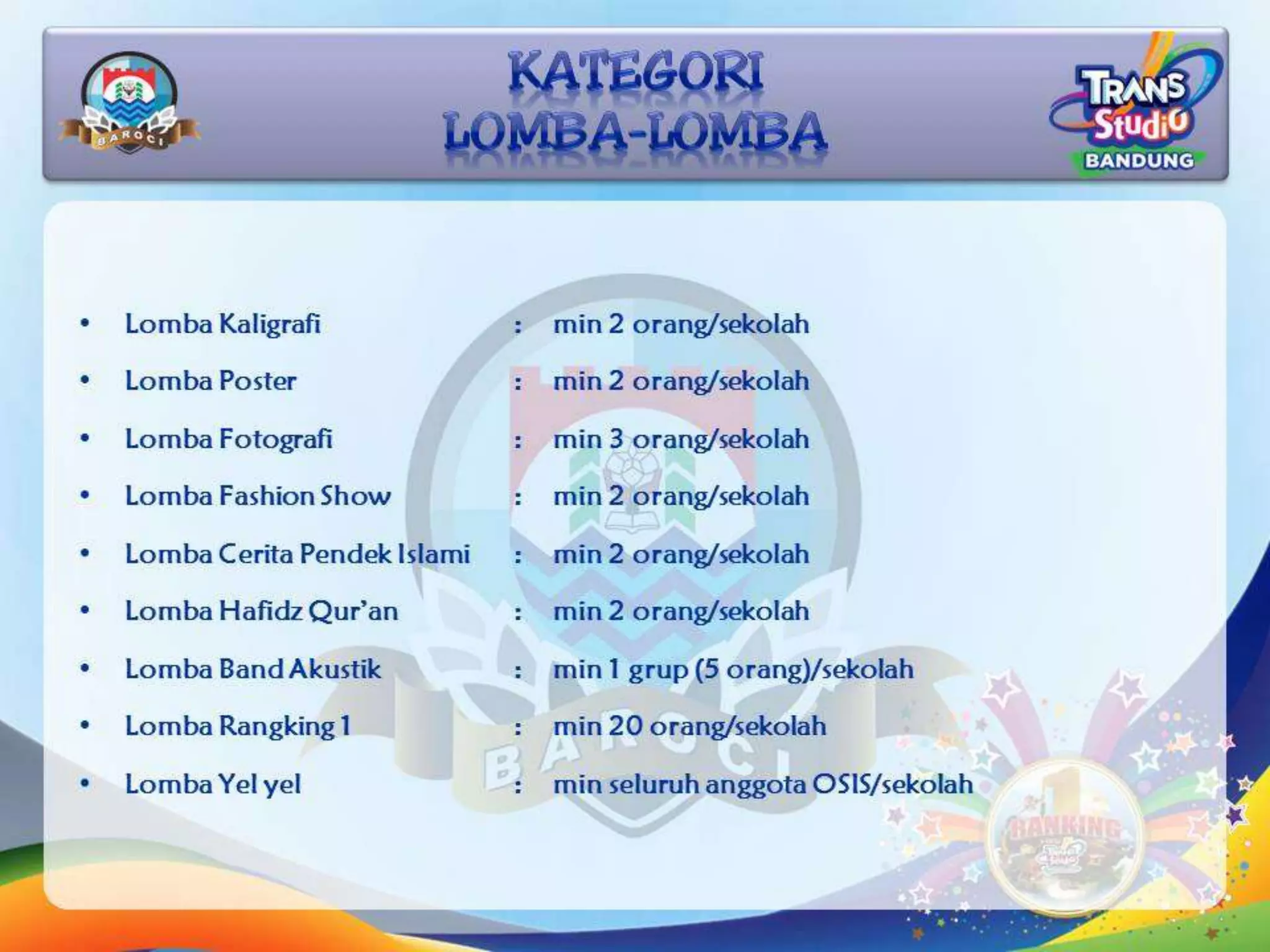 PROPOSAL BAROCI - Baraya Osis Kota Cimahi