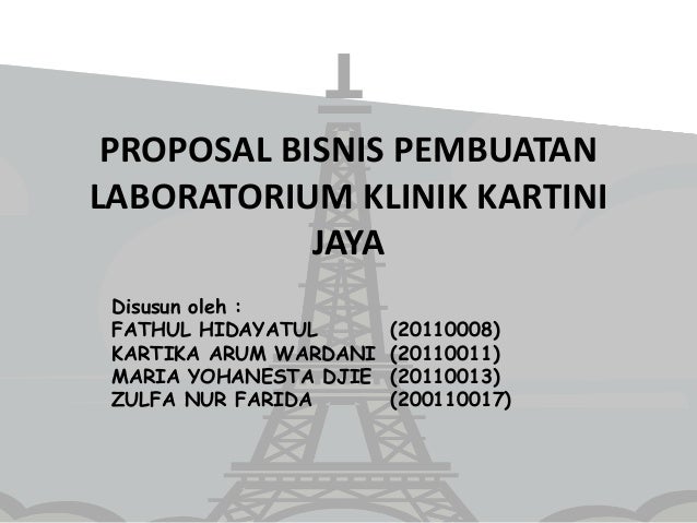 Proposal Bisnis Pembuatan Laboratorium Klinik Kartini Jaya