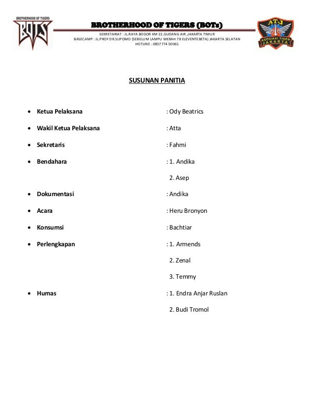 Proposal bo ts 2013 ok