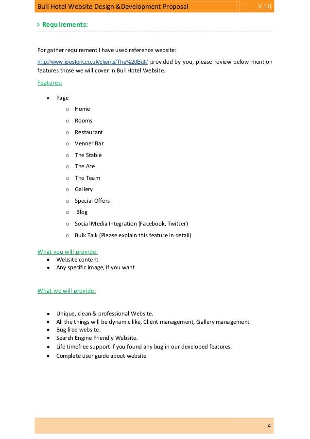 sample proposal letter for website design