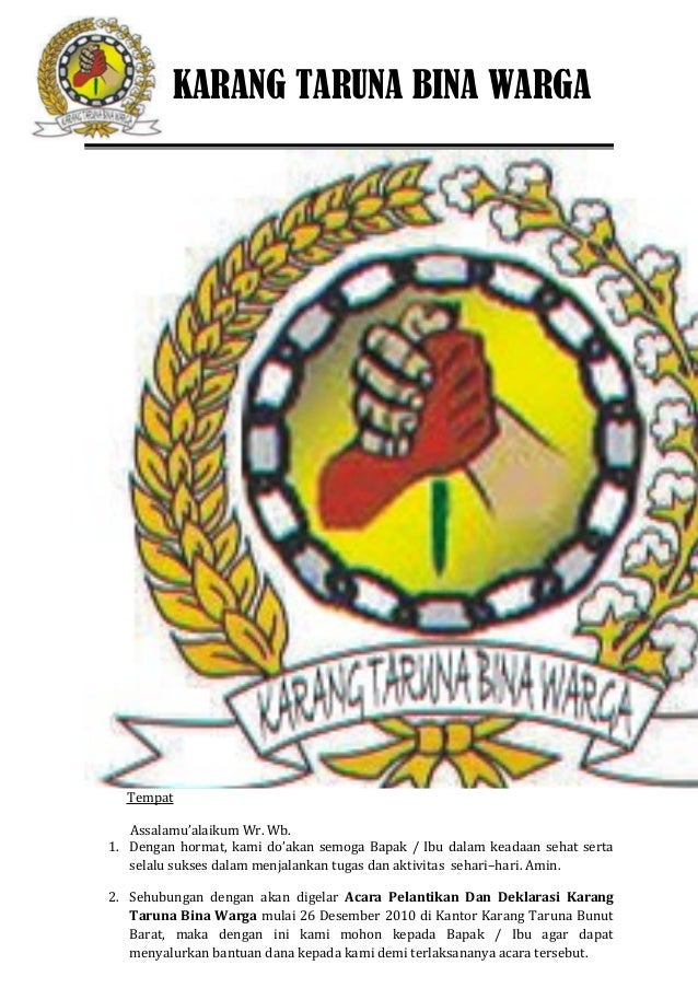 Proposal Deklarasi Karang Taruna