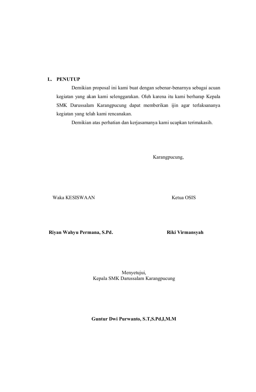 Contoh Proposal diklat SMK 2011