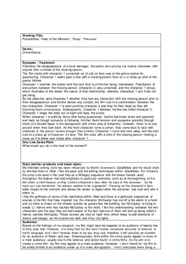 Short Film Proposal short-film-proposal