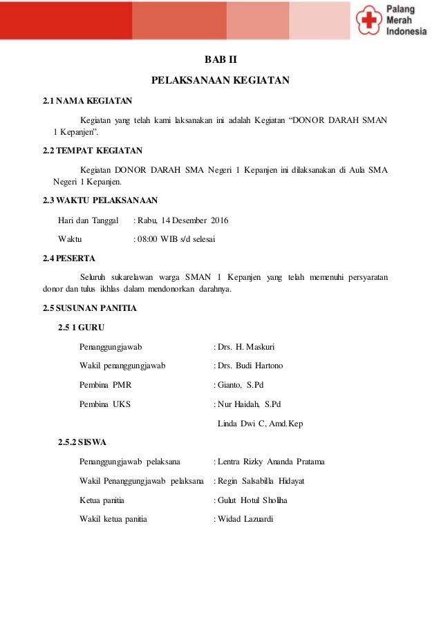 proposal donor darah proposal donor darah