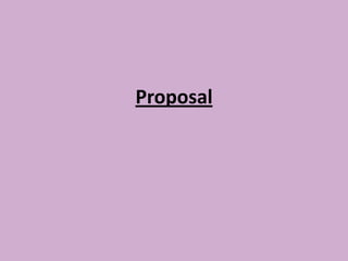 Proposal

 