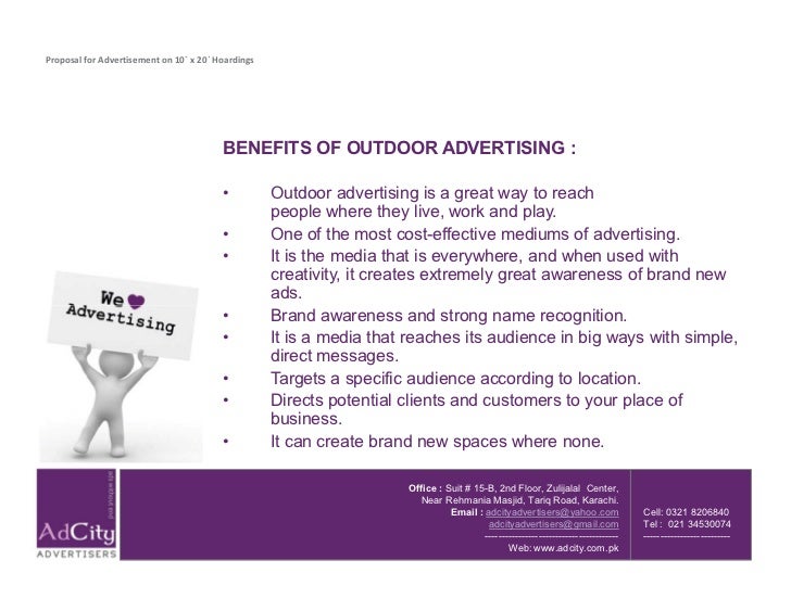 outdoor advertising proposal