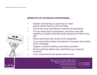 Message Examples Even Pole Proposal For Advertisement On Pole Sign | PDF