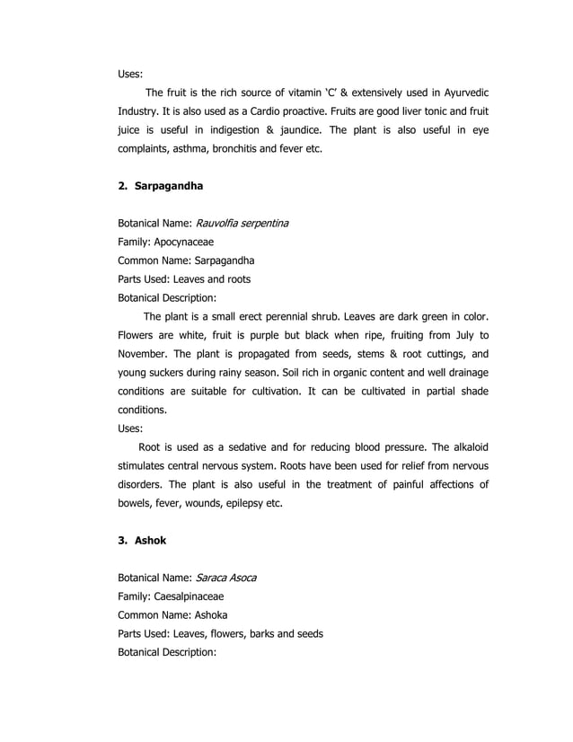 Herbal Garden proposal for Disha NGO