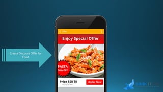 Create Discount Offer for
Food
 