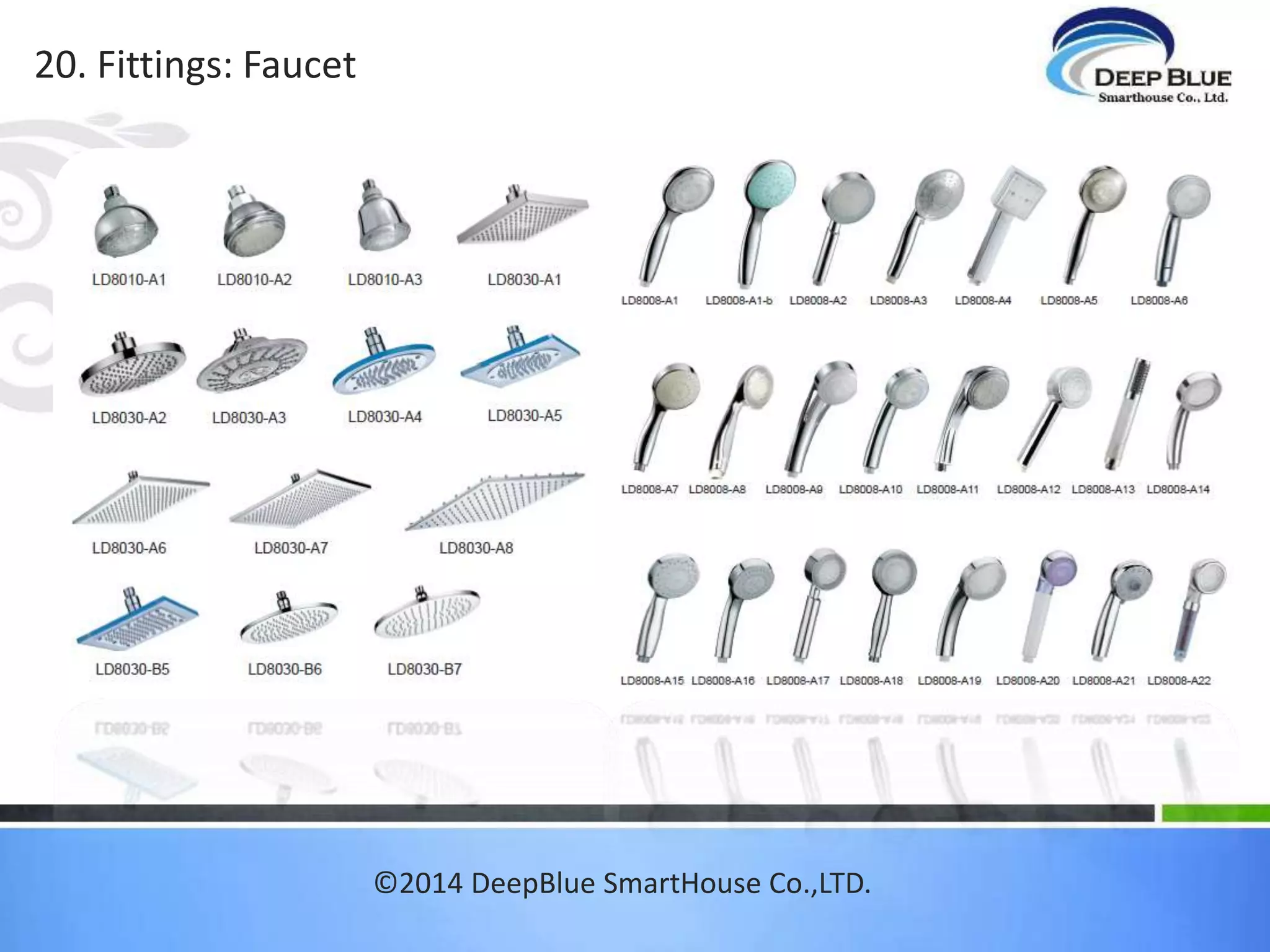 18. Fittings: Shower Box 
XIII. Shower Box 
©2014 DeepBlue SmartHouse Co.,LTD. 
 