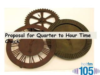 Proposal for Quarter to Hour Time
Check

 