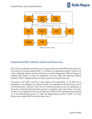 Proposal for rolls royce to adapt an erp system | PDF
