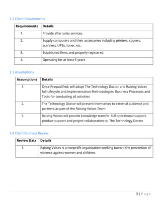Proposal for the supply of computers and accessories raising voices | PDF