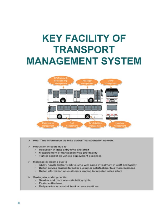 Proposal for transport management system