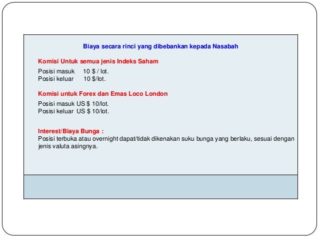 Perbandingan komisi perdagangan forex