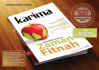 Proposal iklan majalah karima 4 tahun 2016