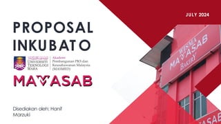 Matrix Inkubat Proposal Inkubator MASMEDxMAMASAB presentation | PPTX