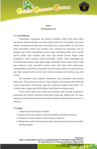 Proposal institusi nsf 2013 universitas brawijaya | PDF