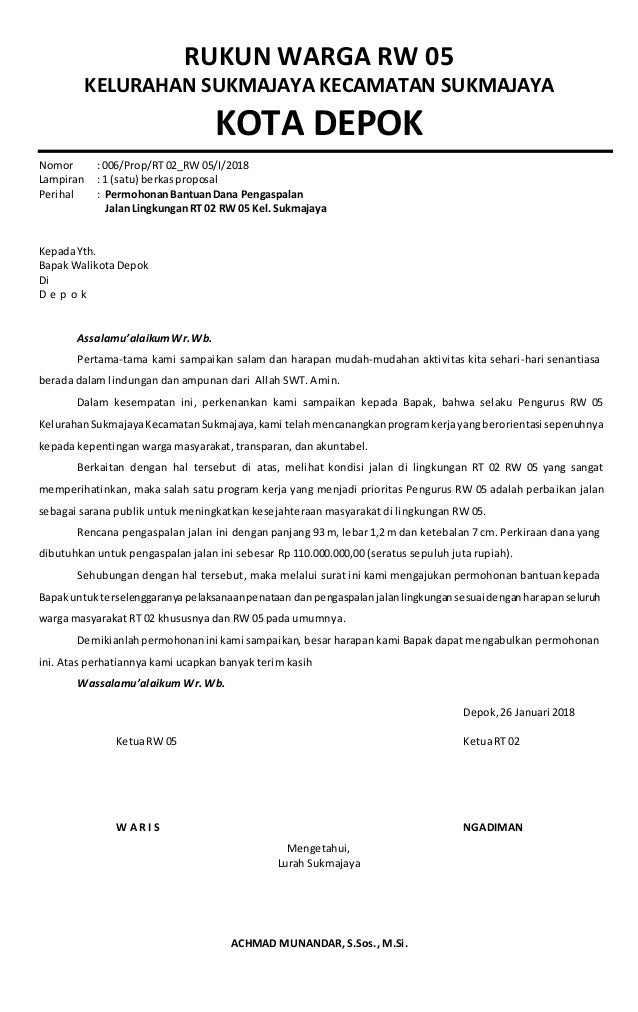 Proposal Pengaspalan Jalan Desa Pdf