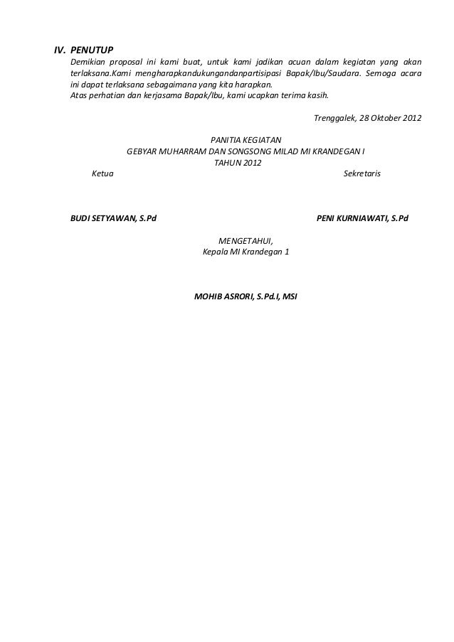 Proposal jalan sehat 2012