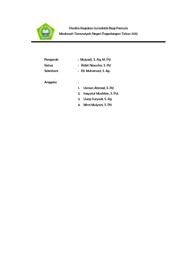 Proposal jurnalistik i