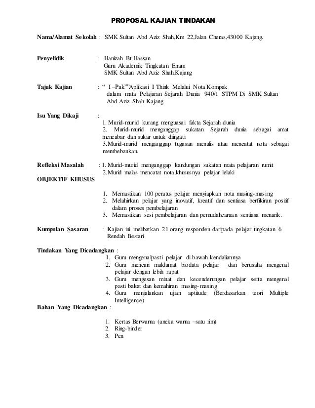 Proposal Kajian Sejaraht6 2014