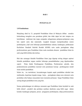 Proposal kajian tindakan pendidikan islam