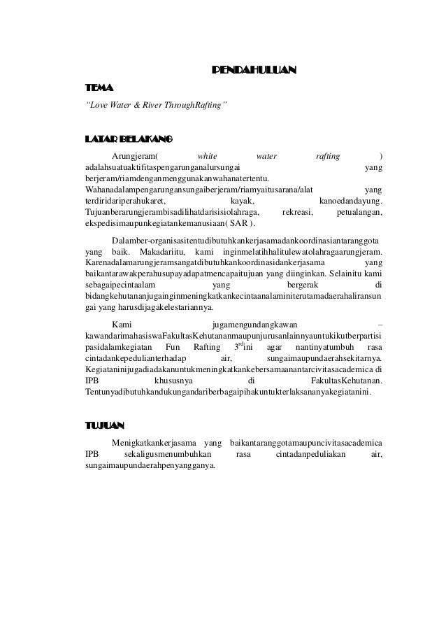 Proposal kegiatan