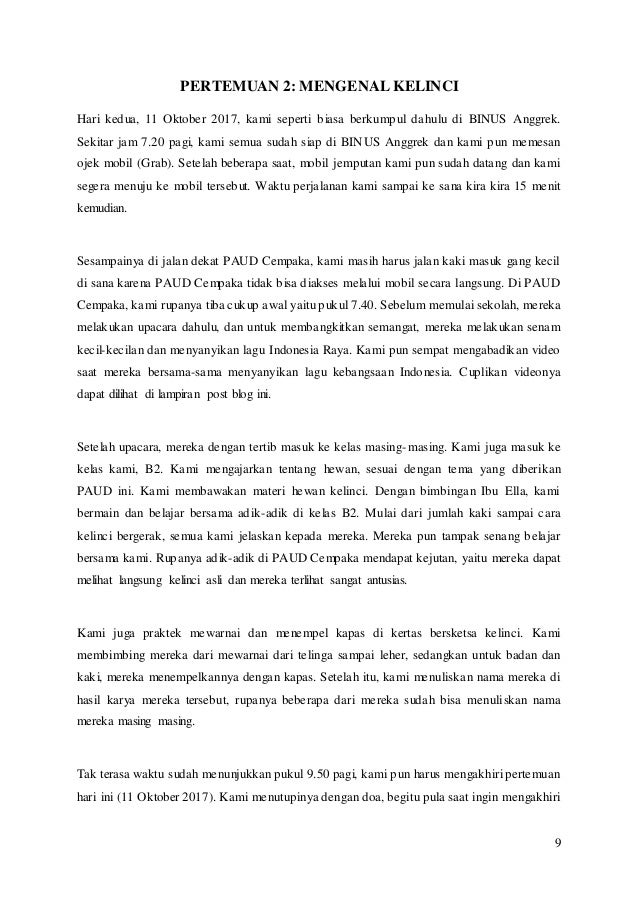 Proposal Kegiatan dan Ringkasan Kegiatan