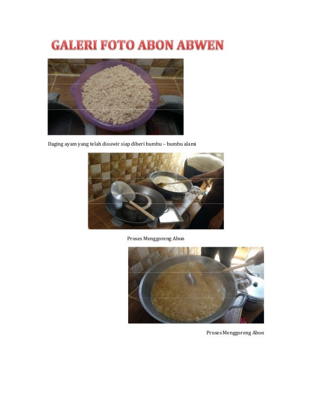 Penawaran Kerjasama Usaha Makanan Supplier Abon Abwen