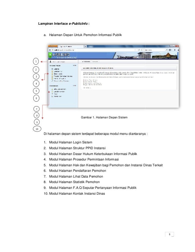 Contoh Proposal Portofolio Penawaran Aplikasi e-PublicInfo 