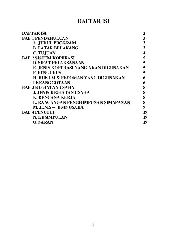 PRPOSAL MANAJEMEN KOPERASI PEMBENTUKAN USAHA KOPERASI