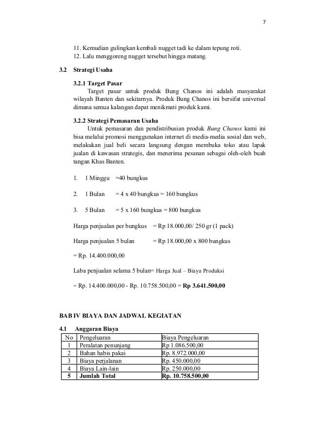 Proposal Kwu Bung Chanos Proposal Kwu Bung Chanos