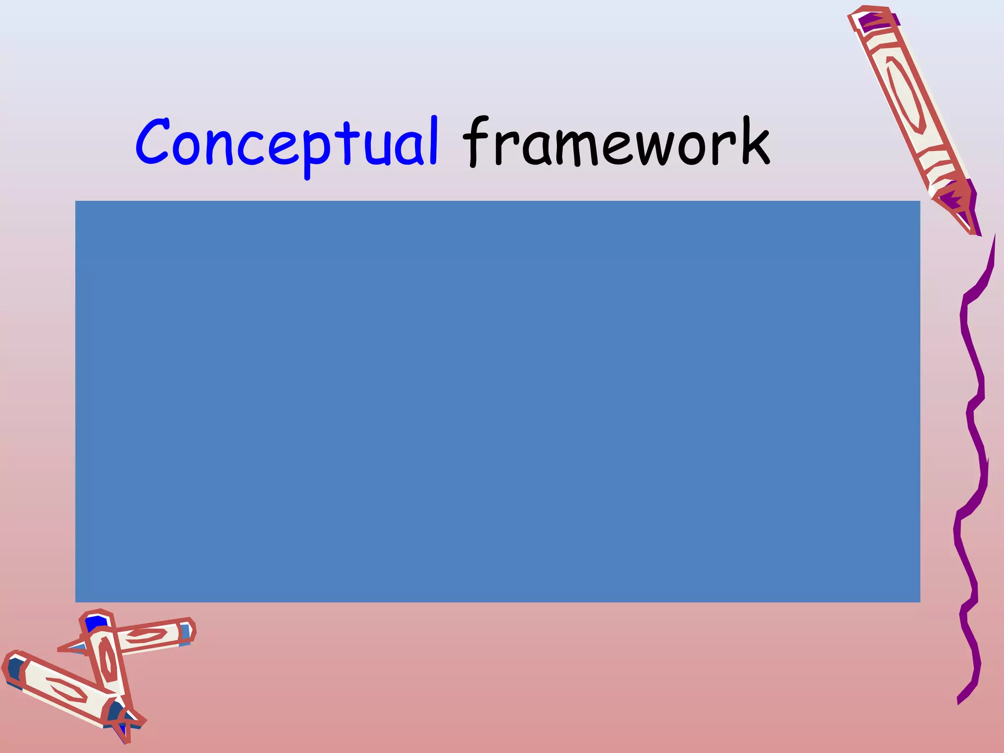 Conceptual framework

 