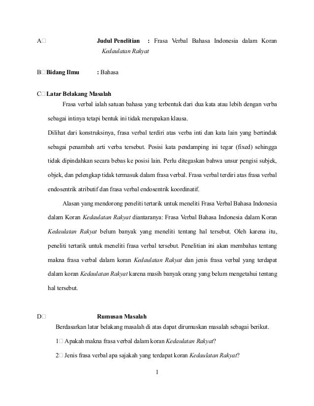 Proposal Linguistik