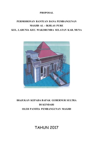 Proposal masjid al ikhlas labunia kec. wakorsel | DOCX