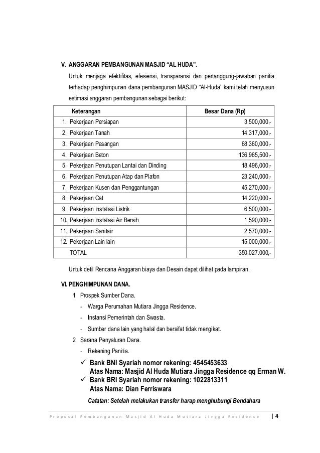 Proposal Masjid Al Huda Plus Foto Proposal Masjid Al Huda Plus Foto