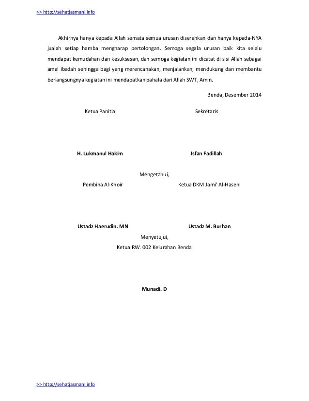 Proposal Maulid Nabi 1436 H - 2015