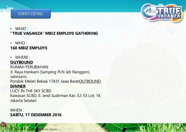 Proposal event mbiz outbound
