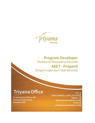 Program Kepemilikan Properti Bersama Triyana Group 