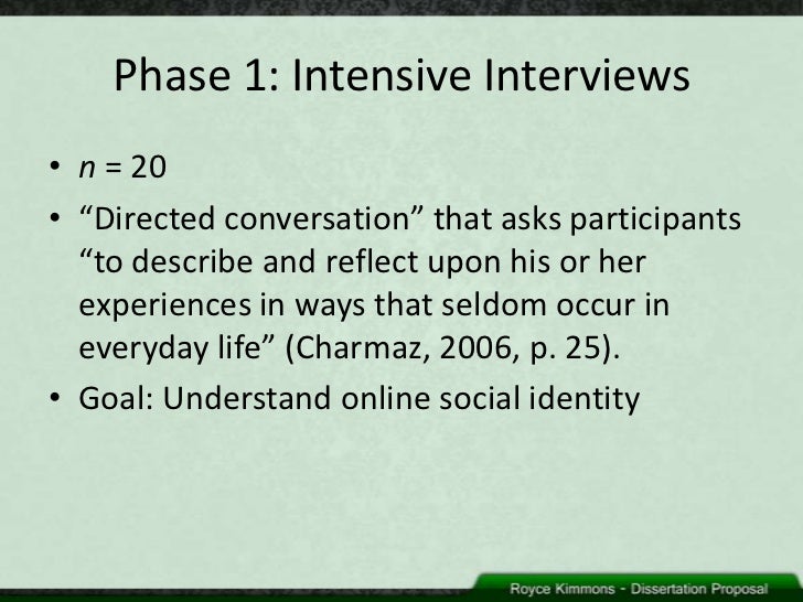 Dissertation proposal meeting