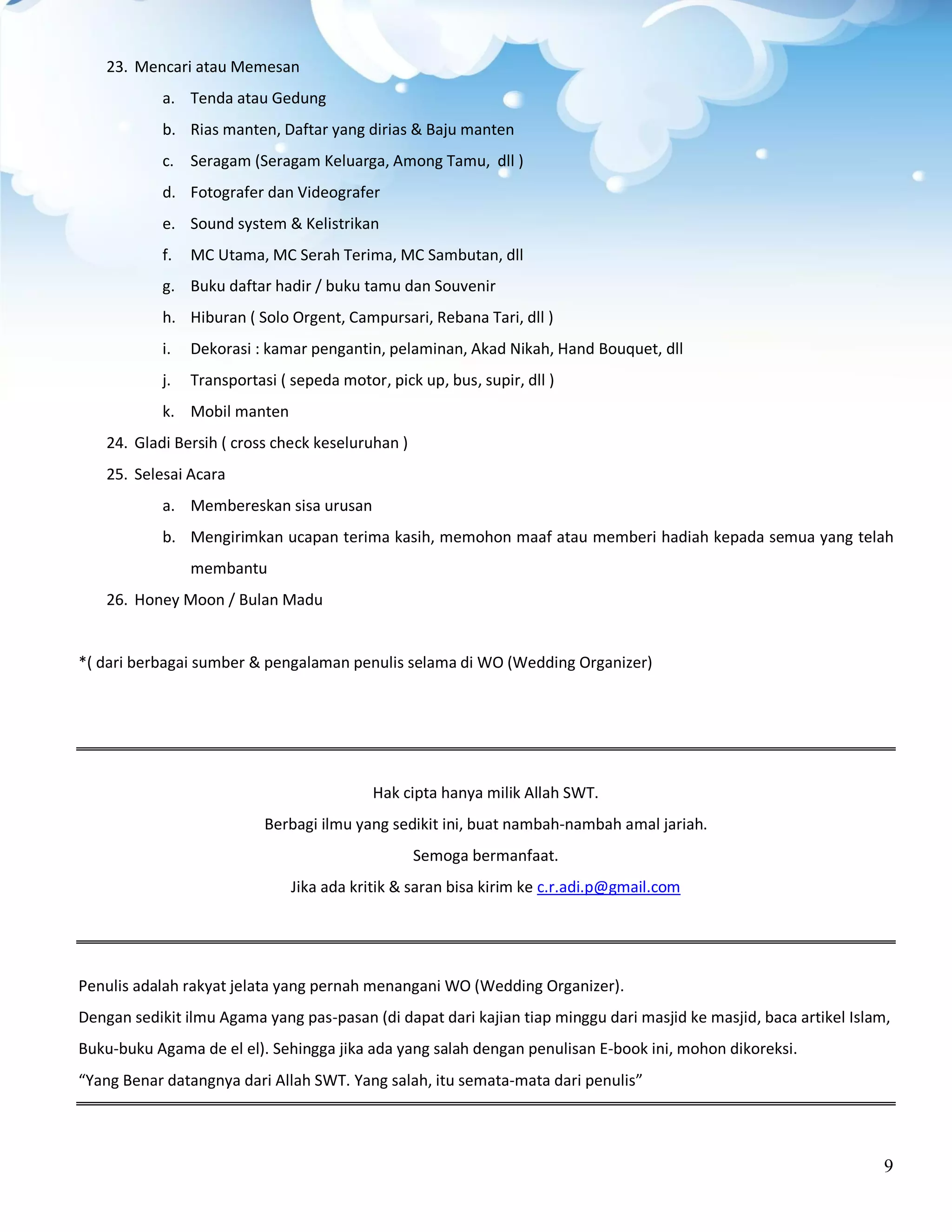 Proposal Nikah Tips Merencanakan Pernikahan Pdf