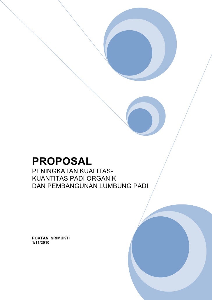Proposal Padi Organik Srimukti Desa Atapang