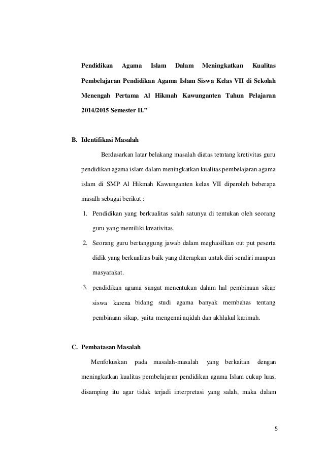 Contoh Proposal Skripsii