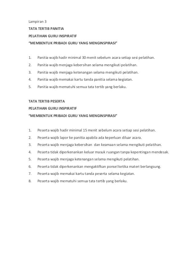 Proposal Pelatihan Guru Inspiratif 2019