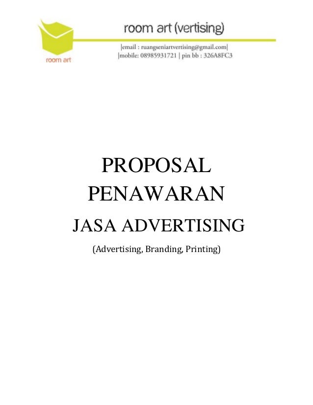 Contoh proposal penawaran barang dan jasa pdf