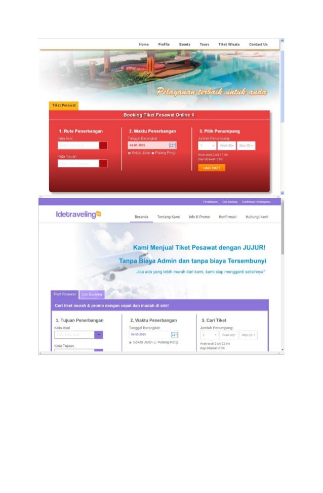 Proposal Penawaran Jasa Pembuatan Website Tiketing Online