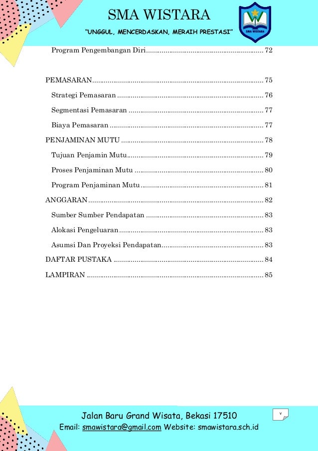 Proposal pendirian sekolah