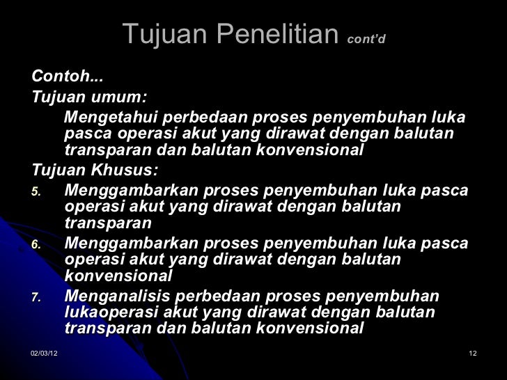 Perbedaan Tujuan Umum Dan Khusus