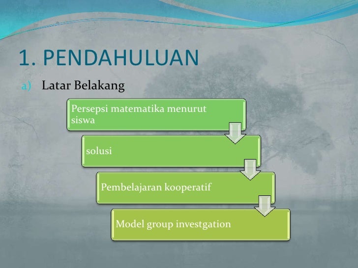 Proposal penelitian Group investigation